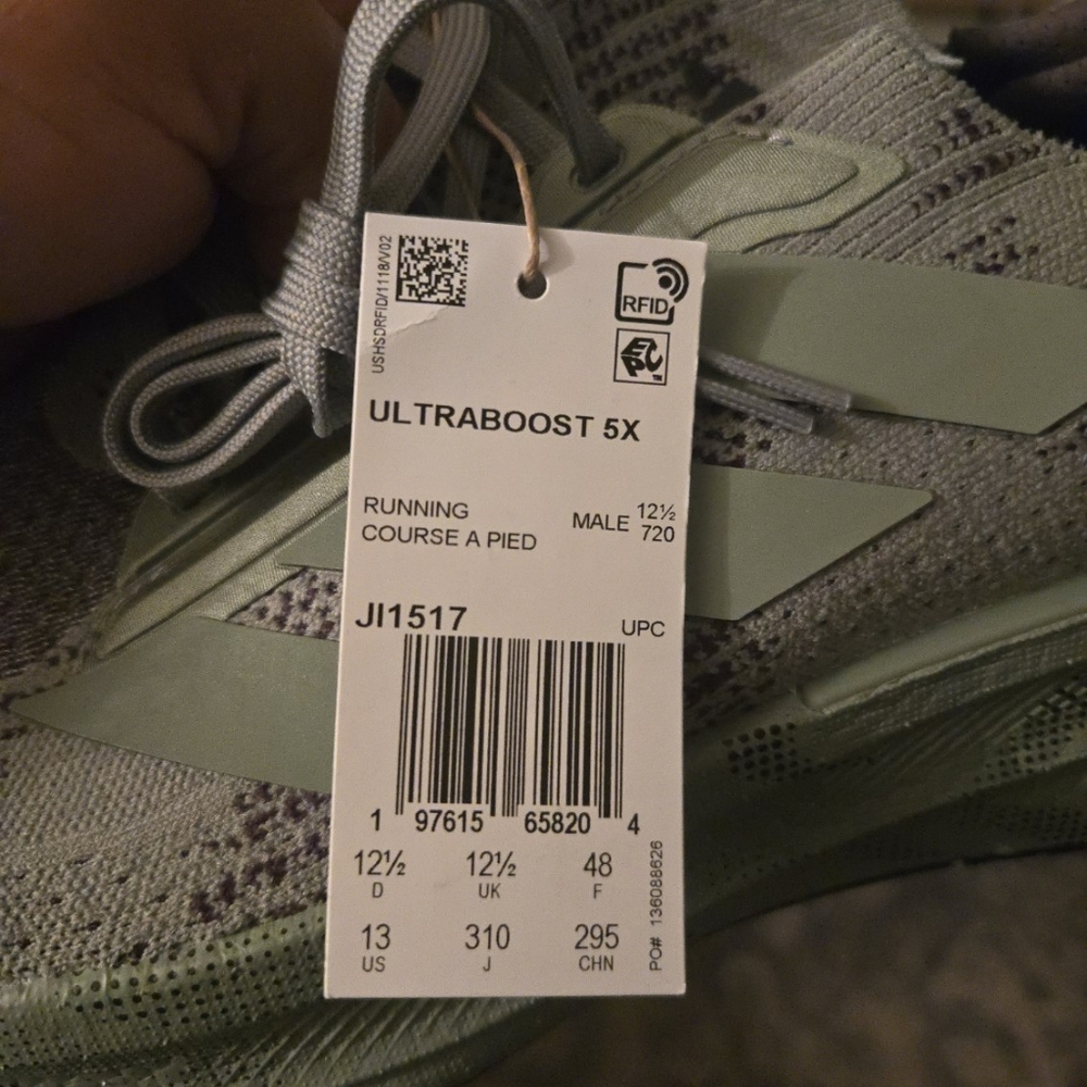 Adidas Ultraboost 5X Men Running Boost Shoes JI1517 Grey Silver 092025 - Picture 9 of 9